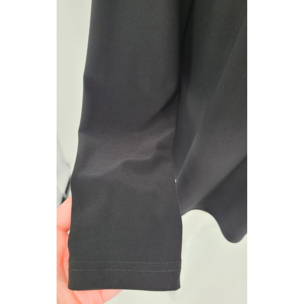 Sympli PeekaBoo Tunic Top 10 Black Stretch Minimalist Neutral Capsule Keyhole - Picture 11 of 11